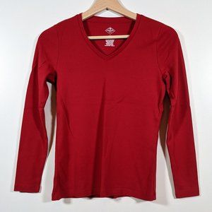 St. John's Bay Long Sleeve V Neck T-Shirt